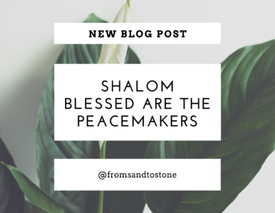 Shalom: Blessed are the Peacemakers